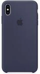 iPhone Xs Max Silikon Case &ndash; Mitternachtsblau Handyh&uuml;lle