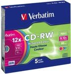 CD-RW 700MB 12X 5ER SC CD-Rohlinge