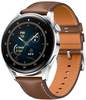Watch 3 Edelstahl Brown Leather Smartwatch