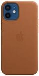 iPhone 12 mini Leder Case mit MagSafe &ndash; Sattelbraun Handyh&uuml;lle