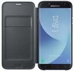 EF-WJ730 Wallet Cover f&uuml;r Galaxy J7 (2017) schwarz Handyh&uuml;lle