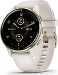 Garmin 010-02496-12, Garmin VENU 2 PLUS Elfenbein/Cremego Smartwatch
