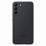EF-PS906T Silicone Cover f&uuml;r Galaxy S22+, Schwarz Handyh&uuml;lle