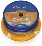 DVD-R Matt Silver 4.7GB, 16x, 25er Spindel DVD-Rohlinge