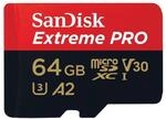 Extreme PRO 64GB (R200MB/s) + Adapter, 2 Jahre RescuePRO Deluxe (214503) micro SDXC
