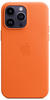 iPhone 14 Pro Max Leder Case mit MagSafe - Orange Handyhülle