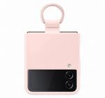 Galaxy Z Flip4 Silicone Cover with Ring pink Handyh&uuml;lle