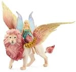 Elfe auf gefl&uuml;geltem L&ouml;we Spielfigur