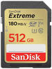 Extreme 512GB, SDXC, UHS-I, U3, 180MB/s, Speicherkarte