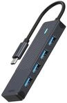 "USB-C Hub ""UCH-4001"", USB-C auf USB-A, Grau (00217695)"