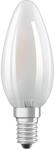 "LED-Lampe ""Retrofit"", Kerze, 4W ersetzt 40W, E14, Warmwei&szlig;, matt, 2 St&uuml;ck