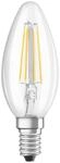 "LED-Lampe ""Retrofit"", Kerze, 4W ersetzt 40W, E14, Warmwei&szlig;, klar, 2 St&uuml;ck