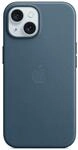 iPhone 15 Feingewebe Case mit MagSafe - Pazifikblau