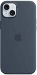 iPhone 15 Plus Silikon Case mit MagSafe - Sturmblau