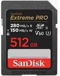 SanDisk SDXC Extreme Pro 512GB 280MB/s V60 UHS II