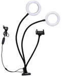 D&ouml;rr LED Selfie 2-er Ringlicht SLR-12 Bi-Color