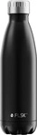 FLSK 1010-0500-0014, FLSK Trinkflasche BLCK Isolierflasche Schwarz Black 500 ml