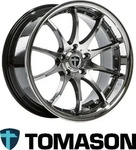 TOMASON TN8 hyperblack diamond polished with Steel lip 8.5Jx19 5x120 ET35