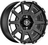 SPARCO DAKAR matt black lip polished + revits 8.5Jx17 6x120 ET0