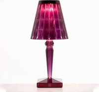 Kartell 09470PR, Kartell Big Battery Tischleuchte LED, pflaume