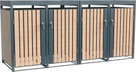 WESTMANN M&uuml;lltonnenbox metall Planta 4x240 l