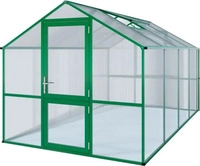 KGT Gew&auml;chshaus ROSE IV Alu GR&Uuml;N - 233 x 429 cm - 10mm Vergl.