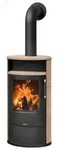 Justus | Kaminofen | Island 7 2.0 | 7 kW | Keramik Corretto, Stahl Schwarz