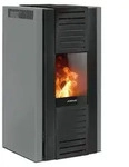 Justus | Pelletofen | Sirkos Aqua 2.0 | 9,4 kW | Taupe, Stahl Schwarz