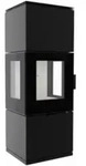 Kratki Kaminofen | INGA | Schwarzer Stahl | 8 kW
