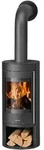Justus | Kaminofen | Mino 2.0 | 5,5 kW | Top Stahl Schwarz