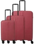 Travelite Air Stripe Trolley 4w L/M exp./S Slim Red Koffer mit 4 Rollen...