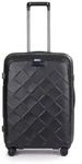 Stratic Leather and More Hartschalen-Koffer M (bis 66cm) matt black Koffer mit 4