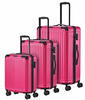 Travelite Cruise 4w L/M/S Pink Koffer mit 4 Rollen Kofferset