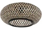 anne light & home Deckenleuchte MAZE, &Oslash; 40cm, E27, Metall / Bambus, naturbraun...