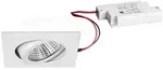 Brumberg LED Einbaustrahler-Set inkl. Konverter, IP20, eckig, 230V, 7W 3000K 740lm