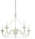 Ideal Lux Kronleuchter CORTE SP5, 5-flammig, E14, Antik wei&szlig; IDEA-005881