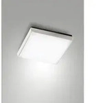 Fabas Luce LED Bad-Deckenleuchte DESDY, IP54 IK10, eckig, 24 x 24cm, 23W 3000K