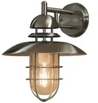 Konstsmide Wandleuchte SORRENTO, E27 max. 60W, Edelstahl 304 / Klarglas KON-7319-000
