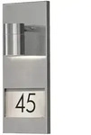 Konstsmide Au&szlig;en-Wandleuchte MODENA, mit Hausnummern, GU10 max. 35W, Edelstahl 304 /