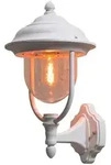 Konstsmide PARMA Au&szlig;en-Wandleuchte UP, E27 max. 75W, Wei&szlig;, Aluminium / Acrylglas