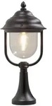 Konstsmide Sockelleuchte PARMA, E27 max. 75W, Schwarz, Aluminium / Acrylglas klar