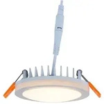 HEITRONIC LED Einbau-Downlight AURORA mit Lichtkranz, IP44, &Oslash; 10cm, 10W 3000K 830lm,
