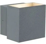 Paulmann LED Au&szlig;enwandleuchte CYBO, IP65, eckig, 10x10cm, 2x 3,5W 2700K 85&deg;,