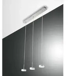 Fabas Luce LED Pendelleuchte DUNK, 3-flammig, 24W 3000K 2260lm, dimmbar, Aluminium