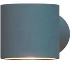 Konstsmide Au&szlig;en-Wandleuchte MODENA Round, Up/Down, G9 max. 25W, Grau, Aluminium /