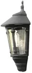 Konstsmide Wandleuchte VIRGO SEMI, E27 max. 60W, Schwarz, Aluminium / Rauch-Acrylglas