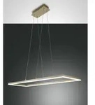Fabas Luce LED Pendelleuchte BARD, 92x32cm, dimmbar, 52W 3000K 5180lm, Gold edelmatt