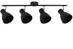 Paulmann Spotleiste DAVY, IP44, 4-flammig, 4x E27 max. 20W (exkl.), Metall, Schwarz