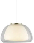 Nordlux Pendelleuchte JELLY, E27, IP20, Messing, Glas opal wei&szlig; NORD-2010783001