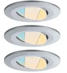 Paulmann LED Deckeneinbauleuchte CALLA IP65, rund, 3er-Set, 5,5W, 550lm, dimmbar,